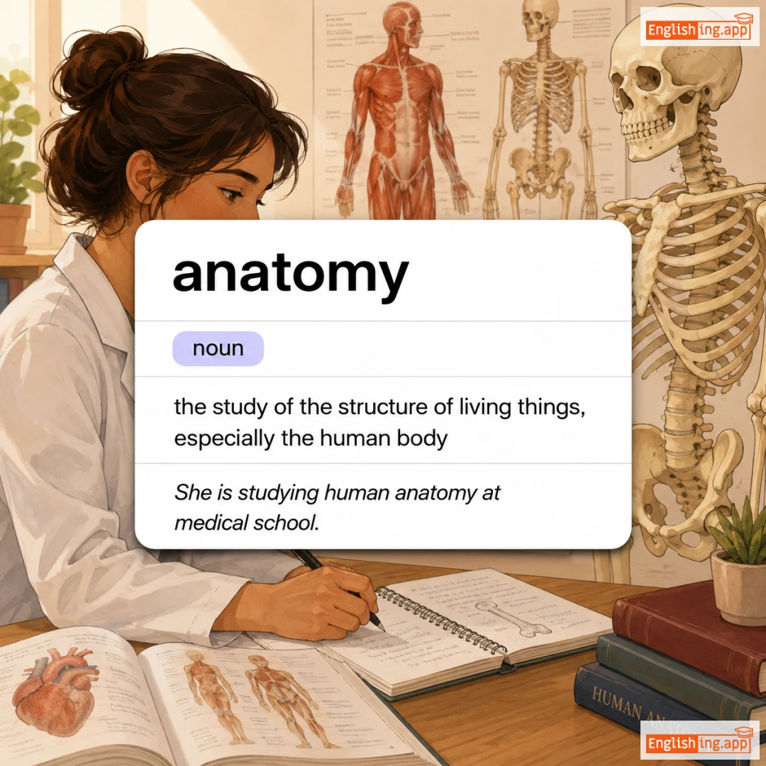 anatomy definition card — visual illustration of the meaning
