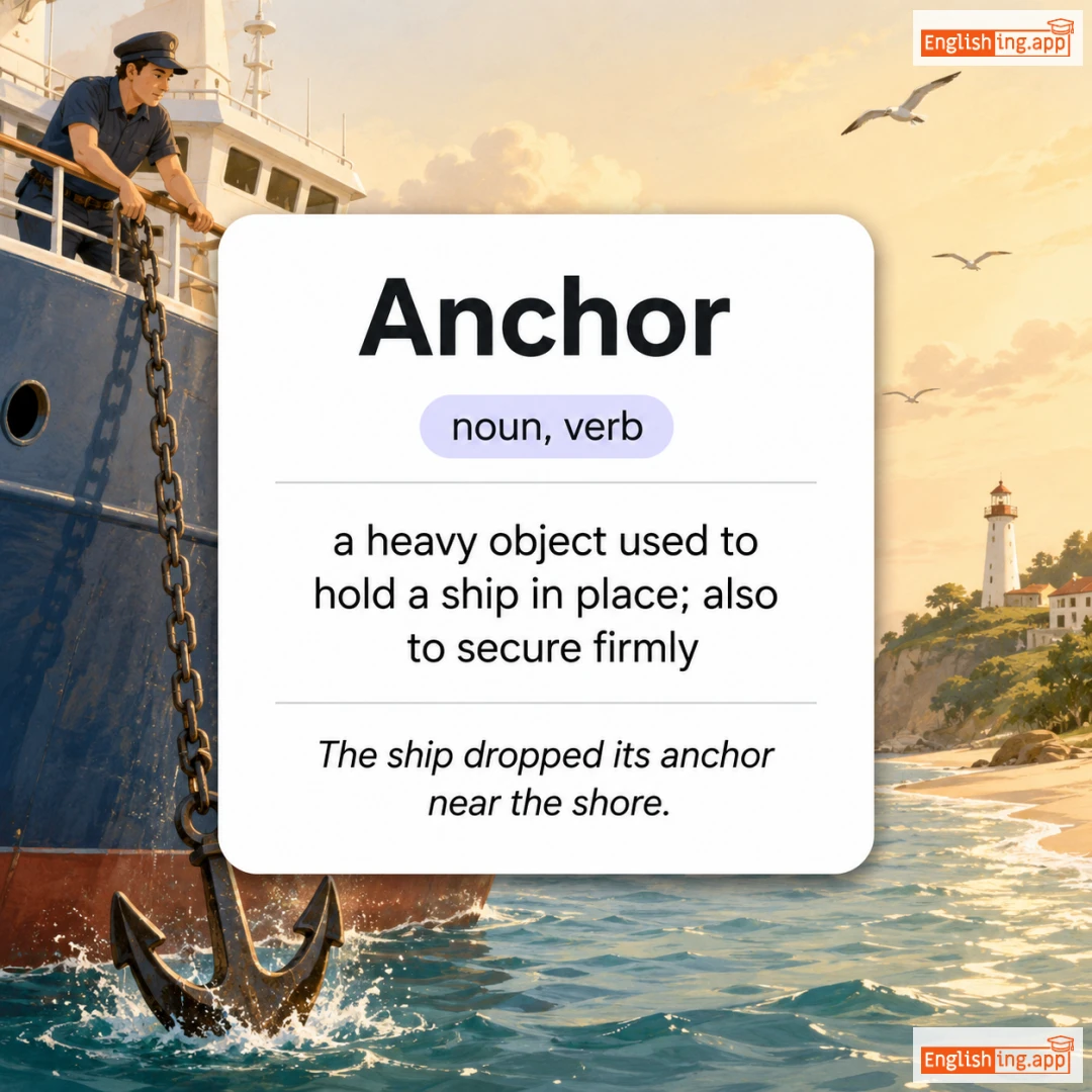 Anchor definition card — visual illustration of the meaning