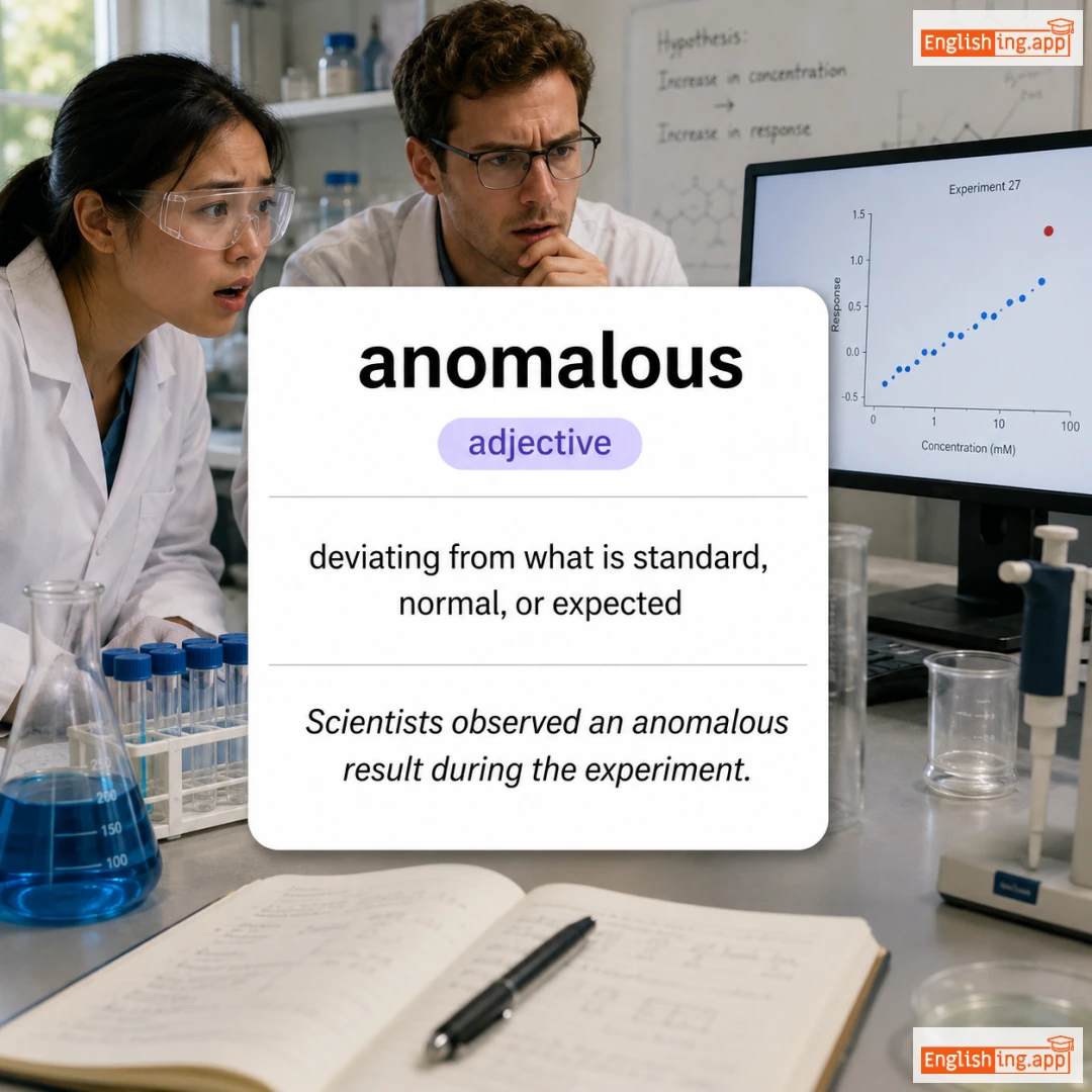 anomalous definition card — visual illustration of the meaning
