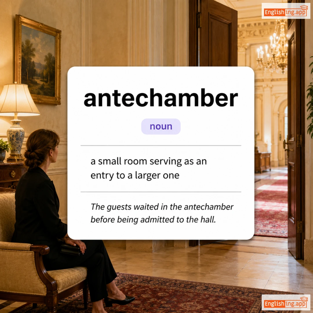 antechamber definition card — visual illustration of the meaning