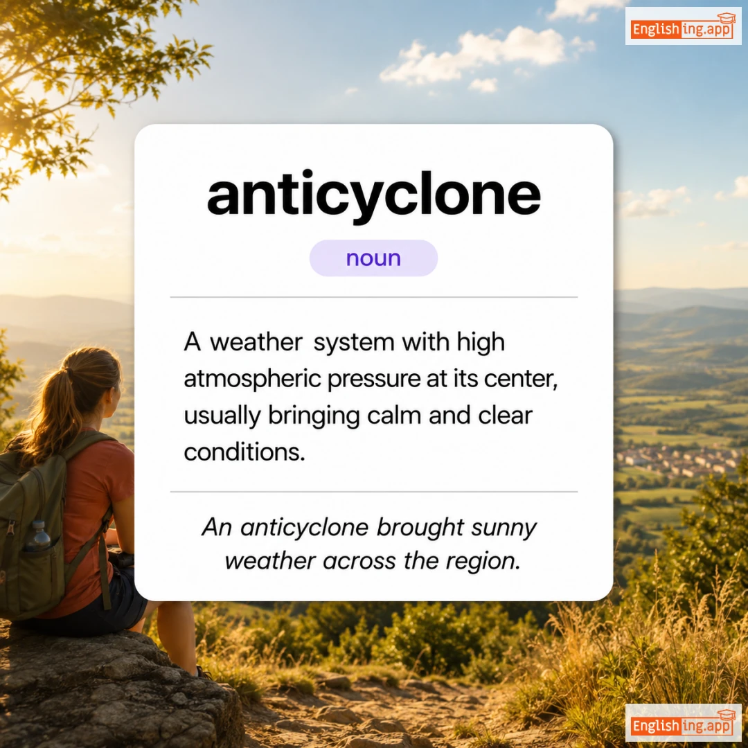 anticyclone definition card — visual illustration of the meaning