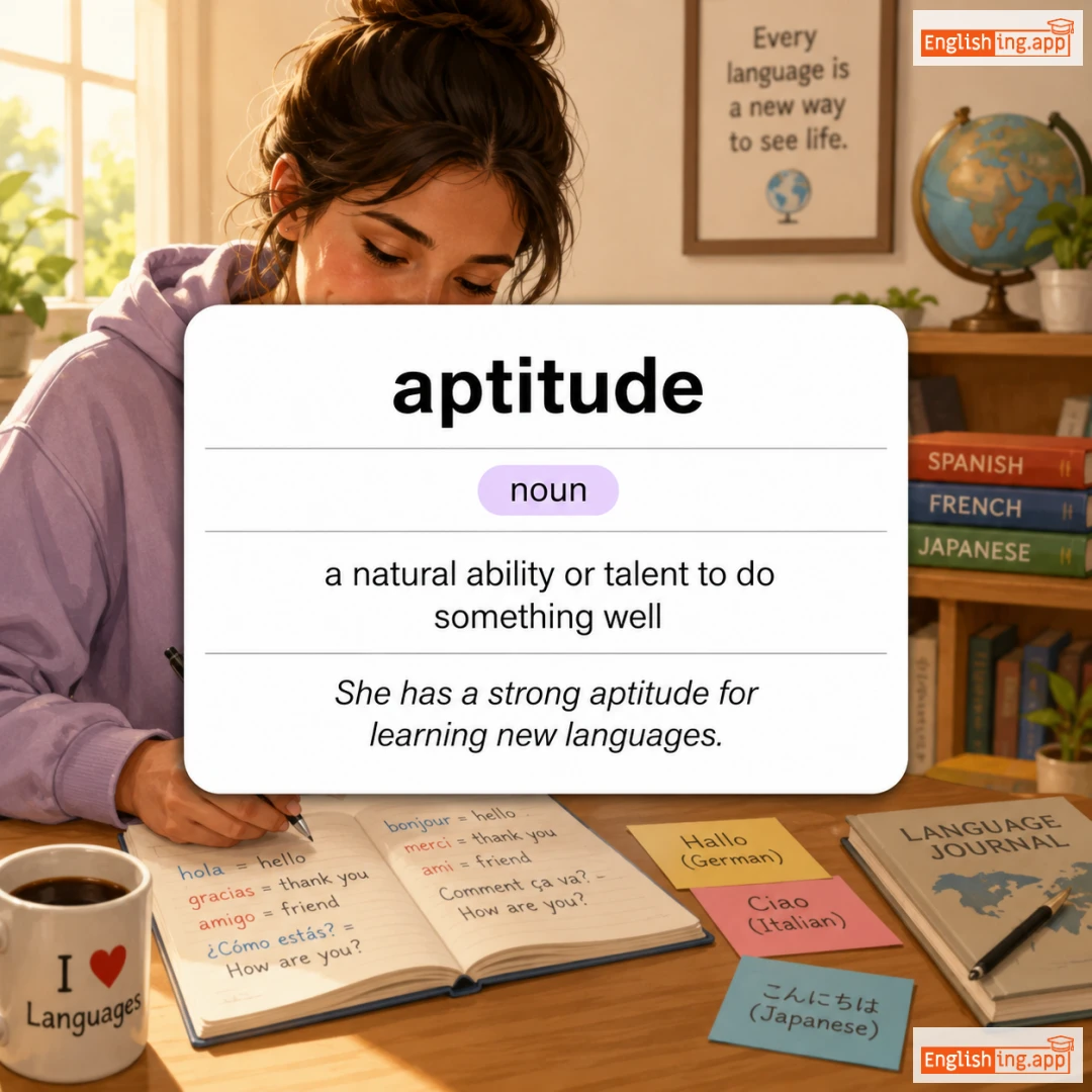 aptitude definition card — visual illustration of the meaning