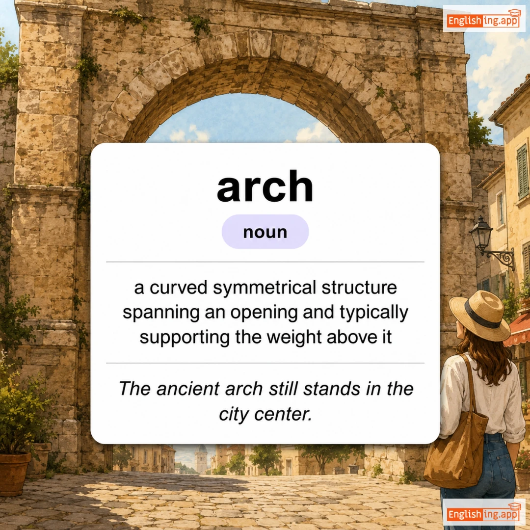 arch definition card — visual illustration of the meaning