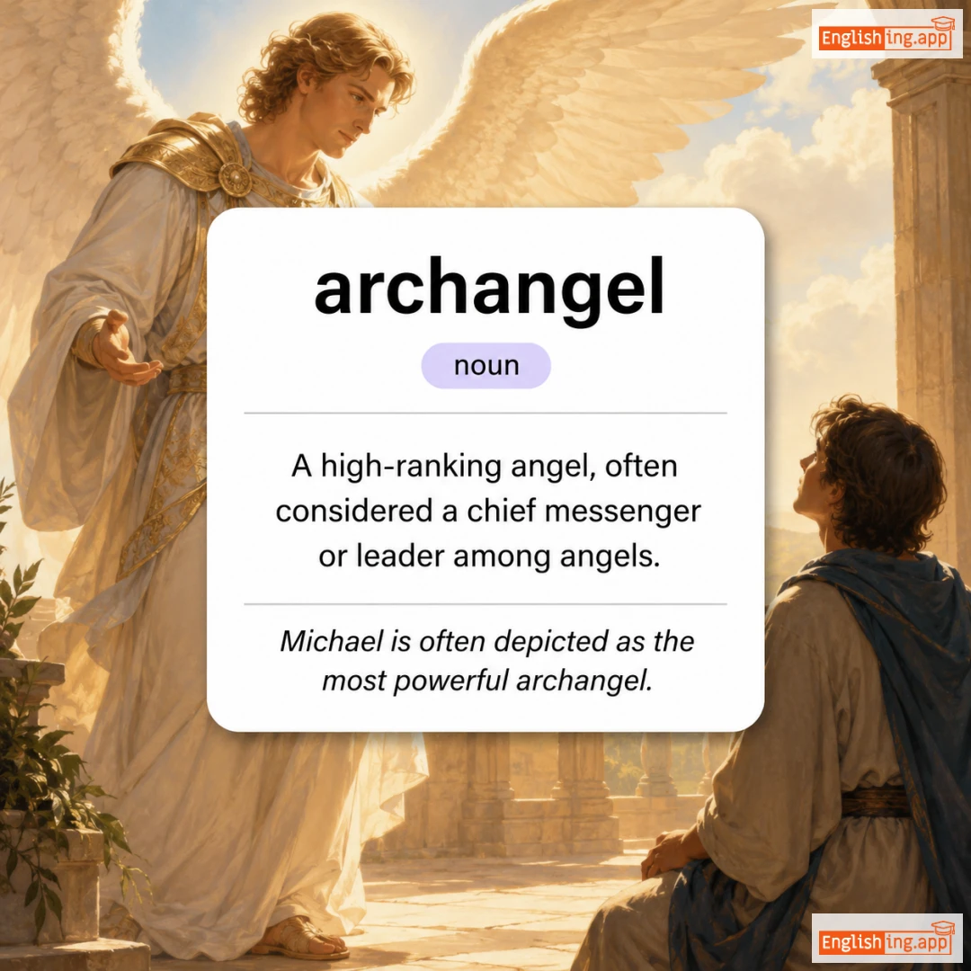 archangel definition card — visual illustration of the meaning