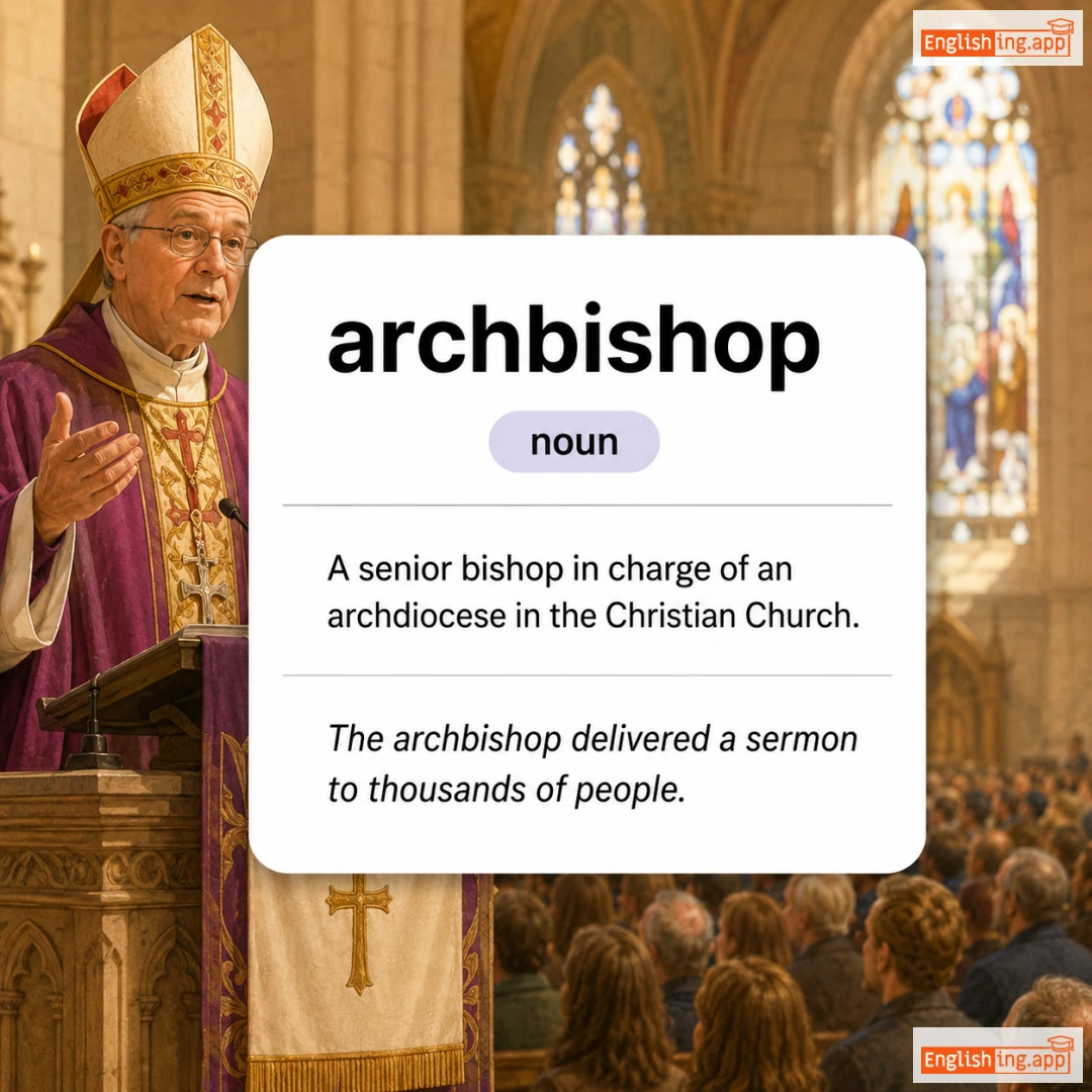 archbishop definition card — visual illustration of the meaning