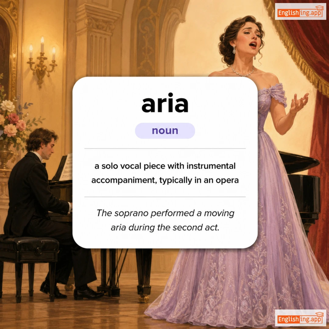 aria definition card — visual illustration of the meaning