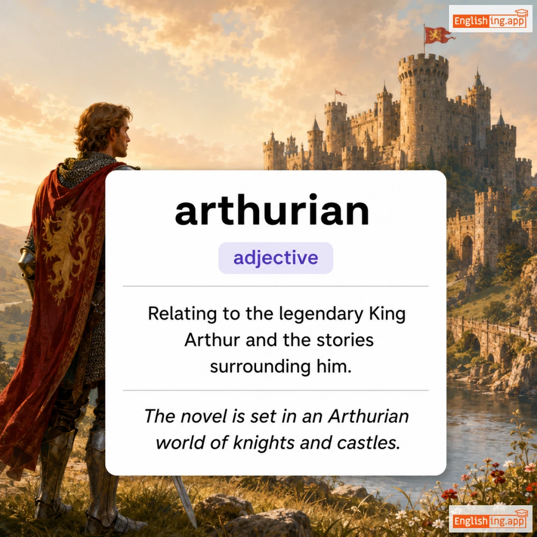 arthurian definition card — visual illustration of the meaning