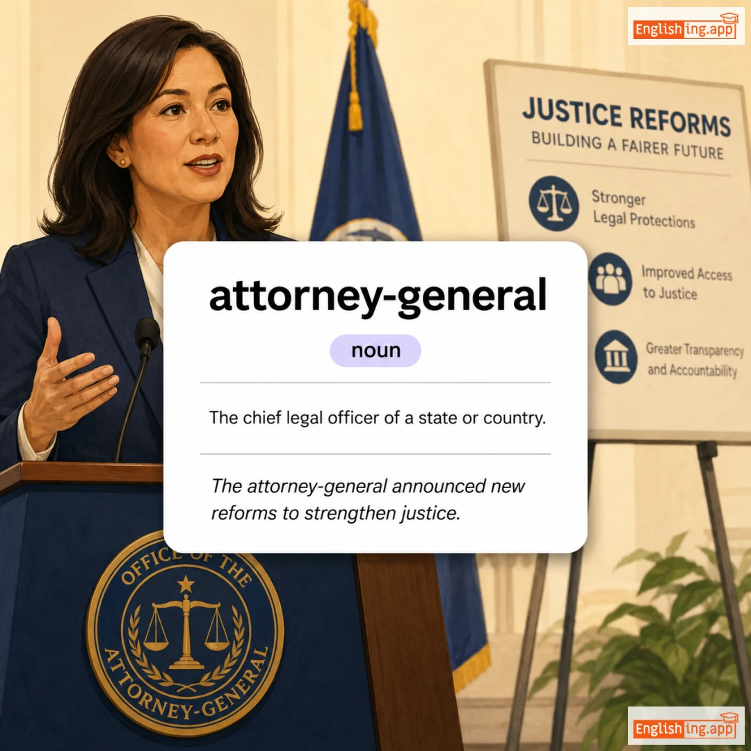 attorney-general definition card — visual illustration of the meaning