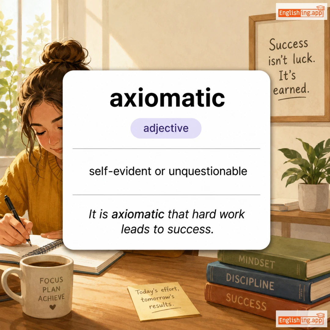 axiomatic definition card — visual illustration of the meaning