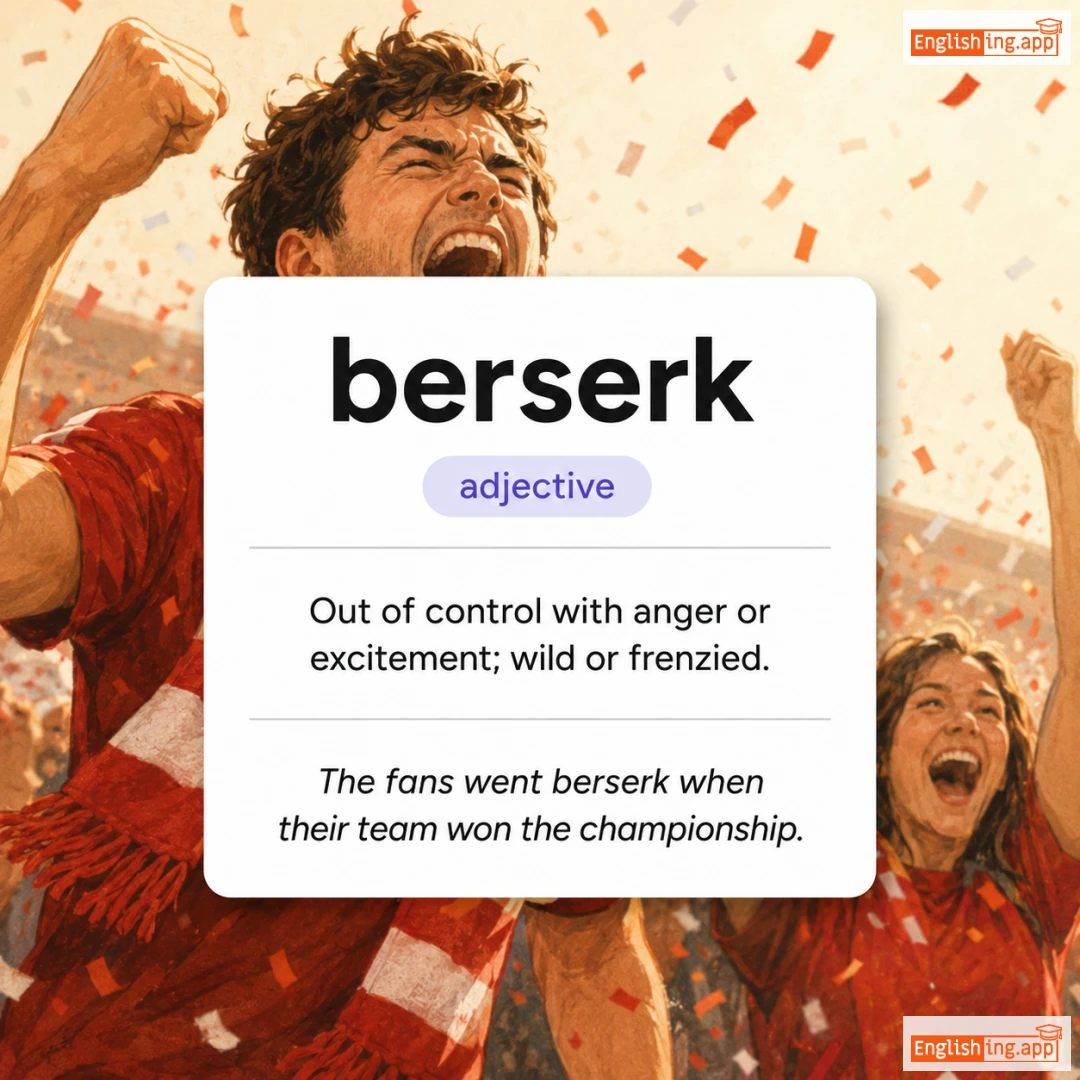 berserk definition card — visual illustration of the meaning