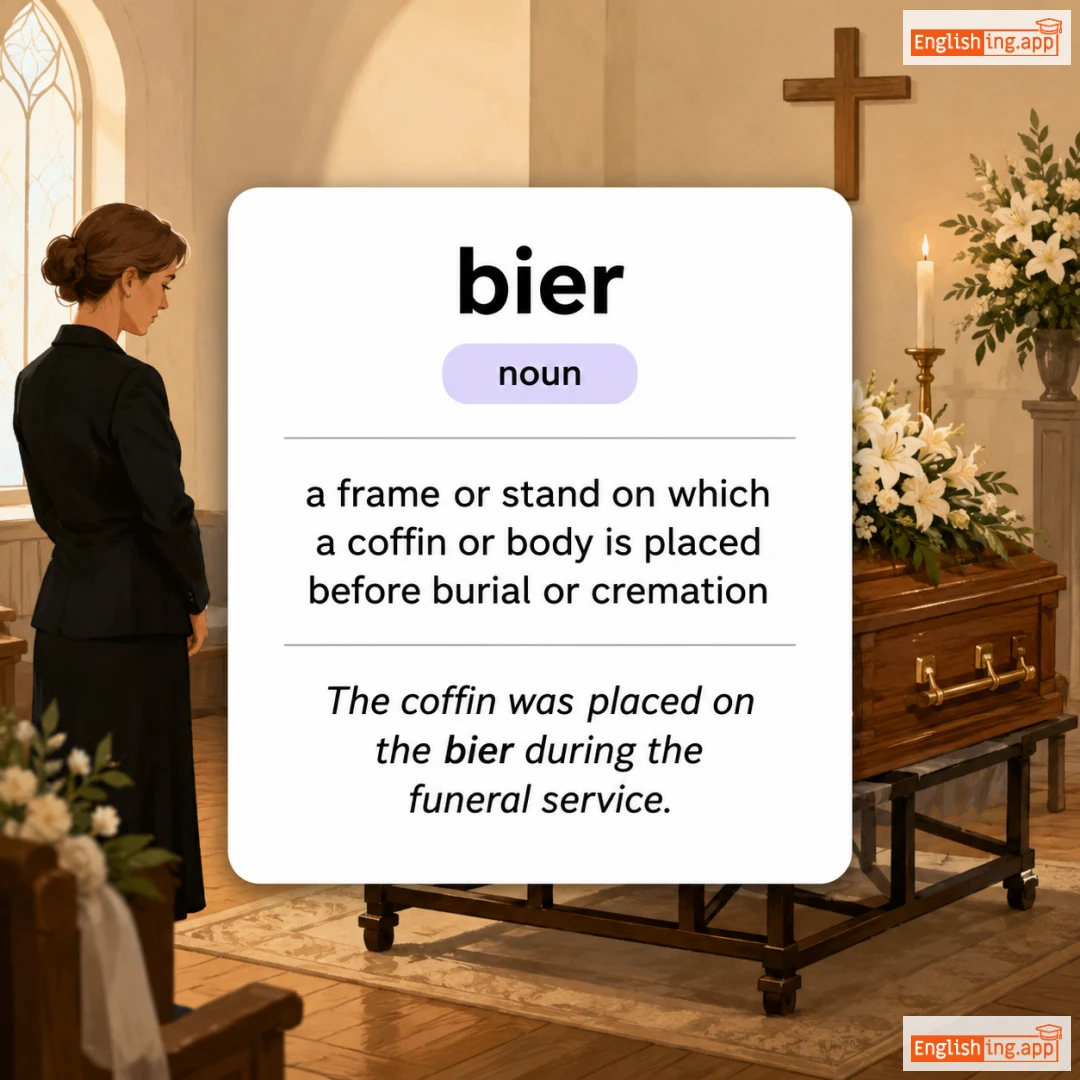 bier definition card — visual illustration of the meaning
