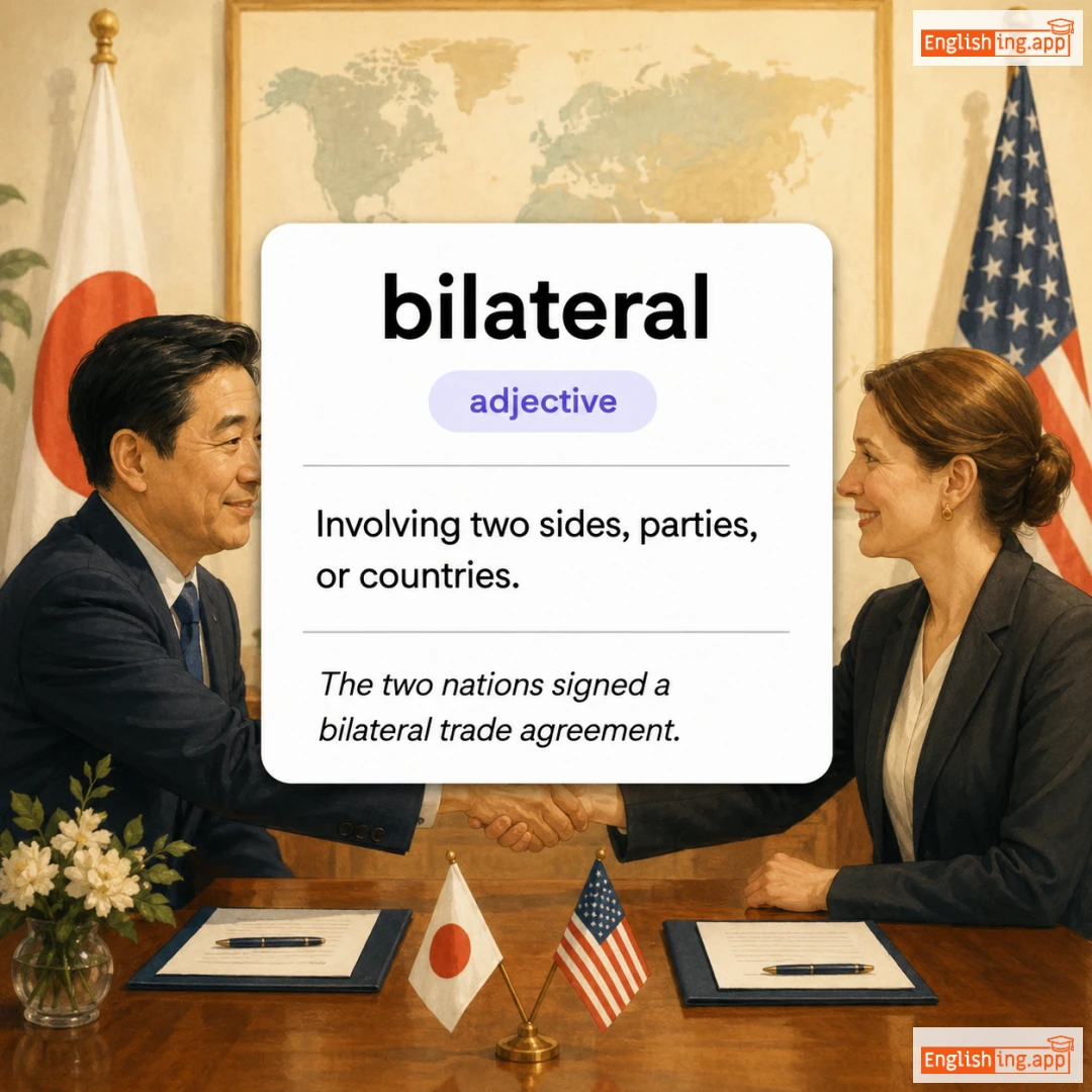 bilateral definition card — visual illustration of the meaning
