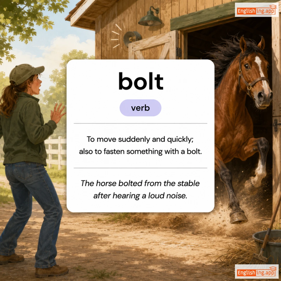 bolt definition card — visual illustration of the meaning