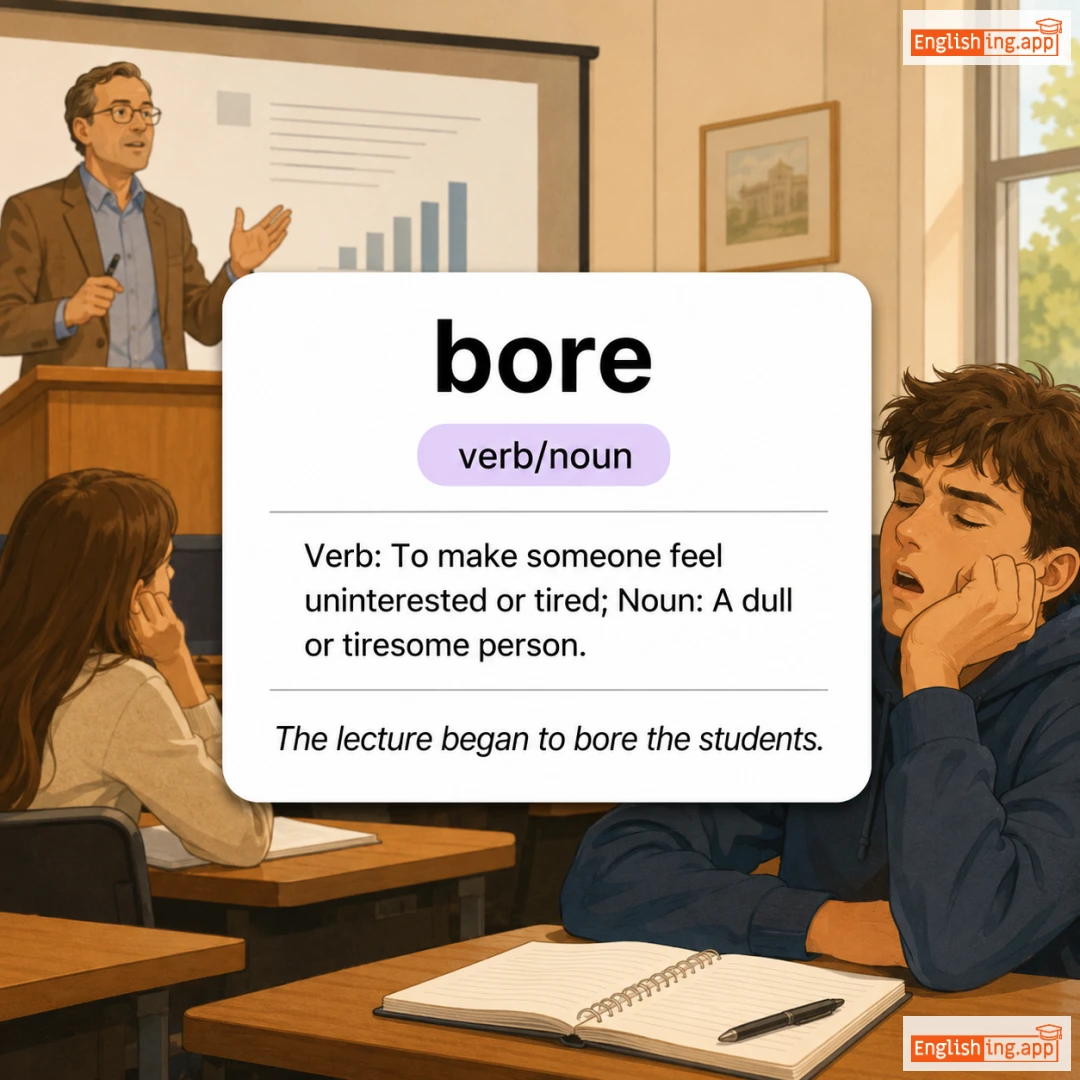 bore definition card — visual illustration of the meaning