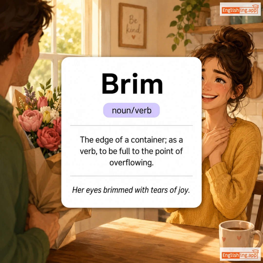 Brim definition card — visual illustration of the meaning