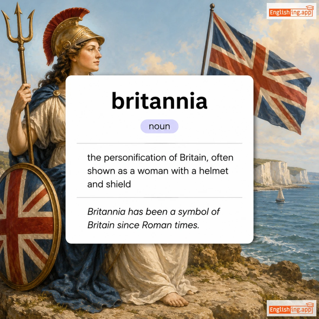 britannia definition card — visual illustration of the meaning