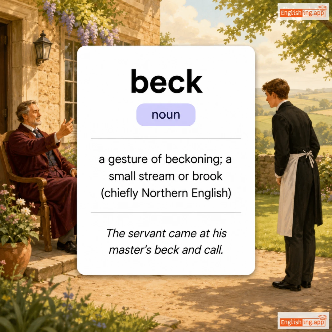brook definition card — visual illustration of the meaning