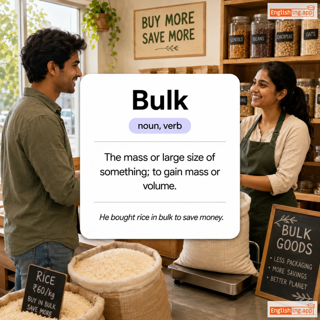 Bulk definition card — visual illustration of the meaning