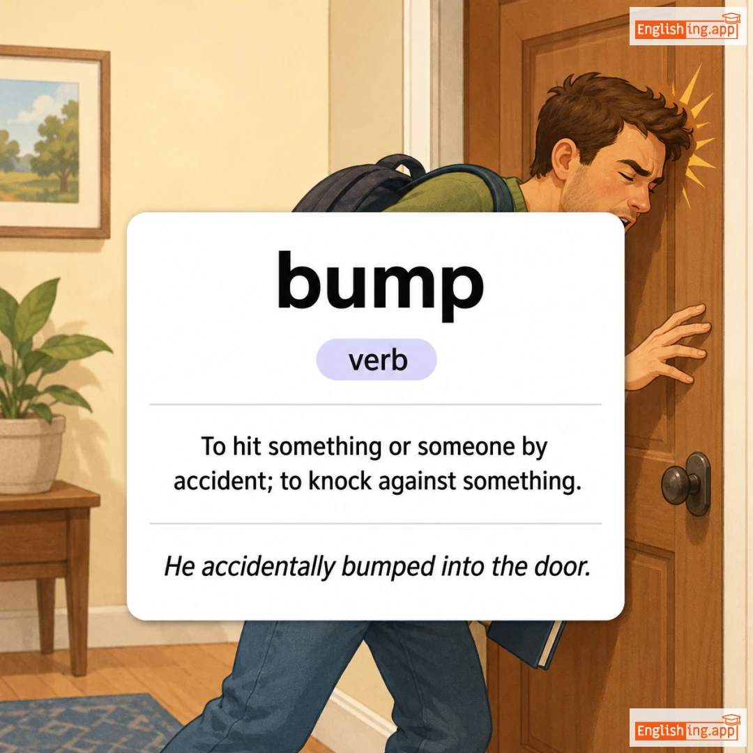 bump definition card — visual illustration of the meaning