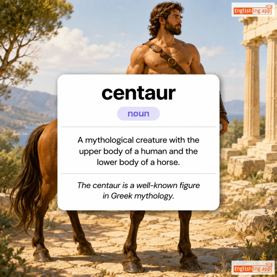 centaur definition card — visual illustration of the meaning