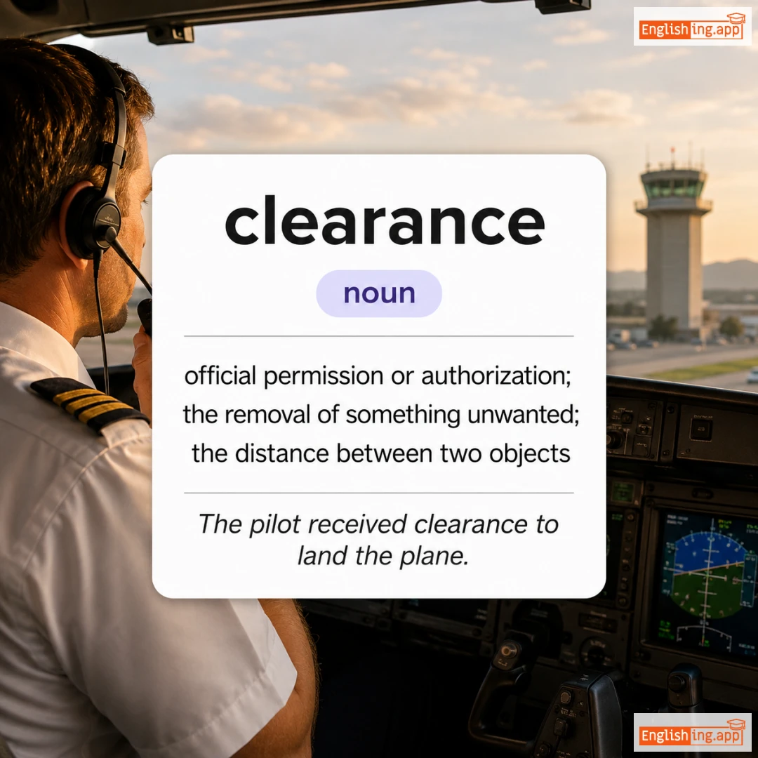 clearance definition card — visual illustration of the meaning