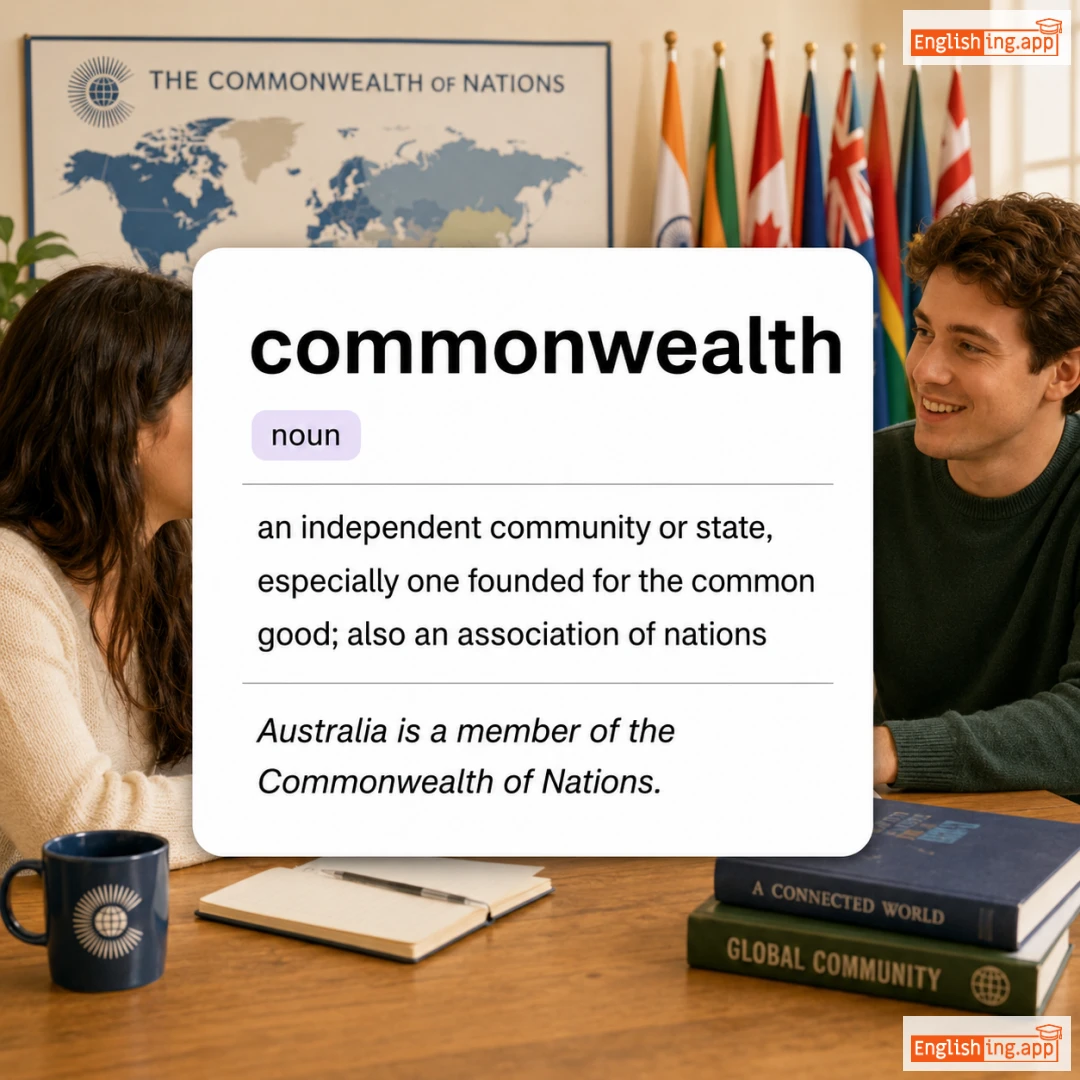 commonwealth definition card — visual illustration of the meaning