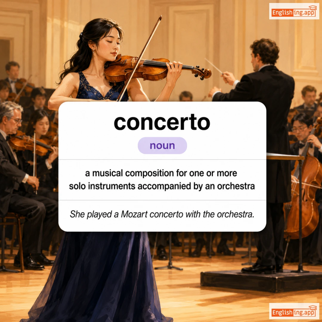 concerto definition card — visual illustration of the meaning