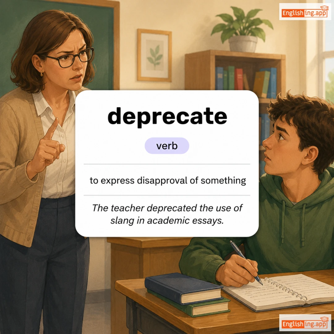 deprecate definition card — visual illustration of the meaning