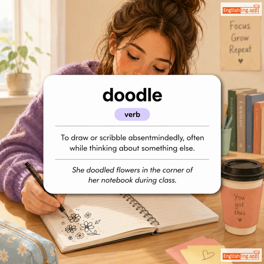 doodle definition card — visual illustration of the meaning