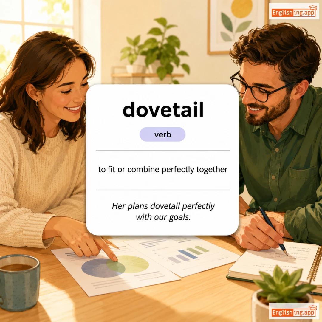 dovetail definition card — visual illustration of the meaning