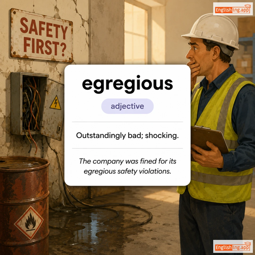 egregious definition card — visual illustration of the meaning