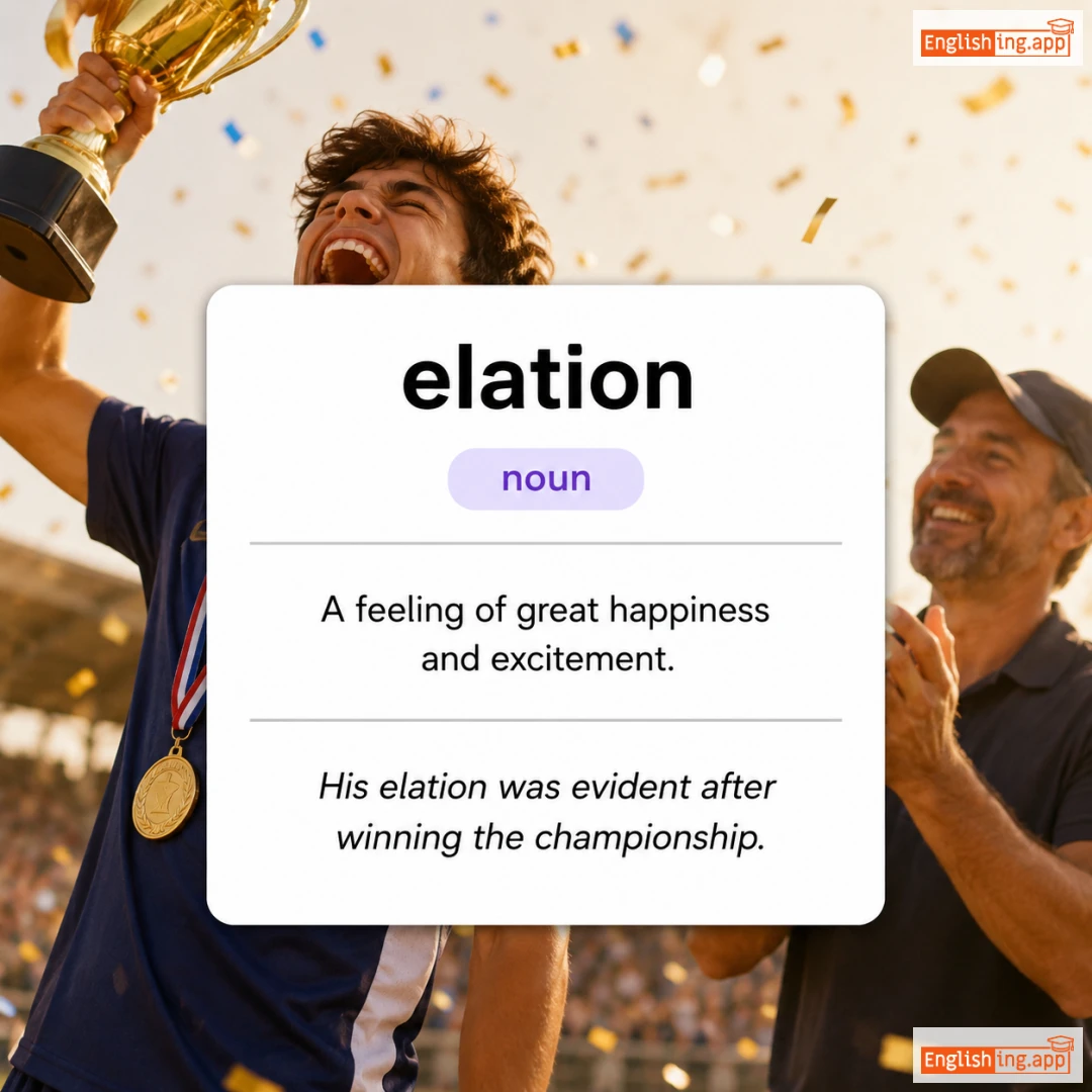 elation definition card — visual illustration of the meaning