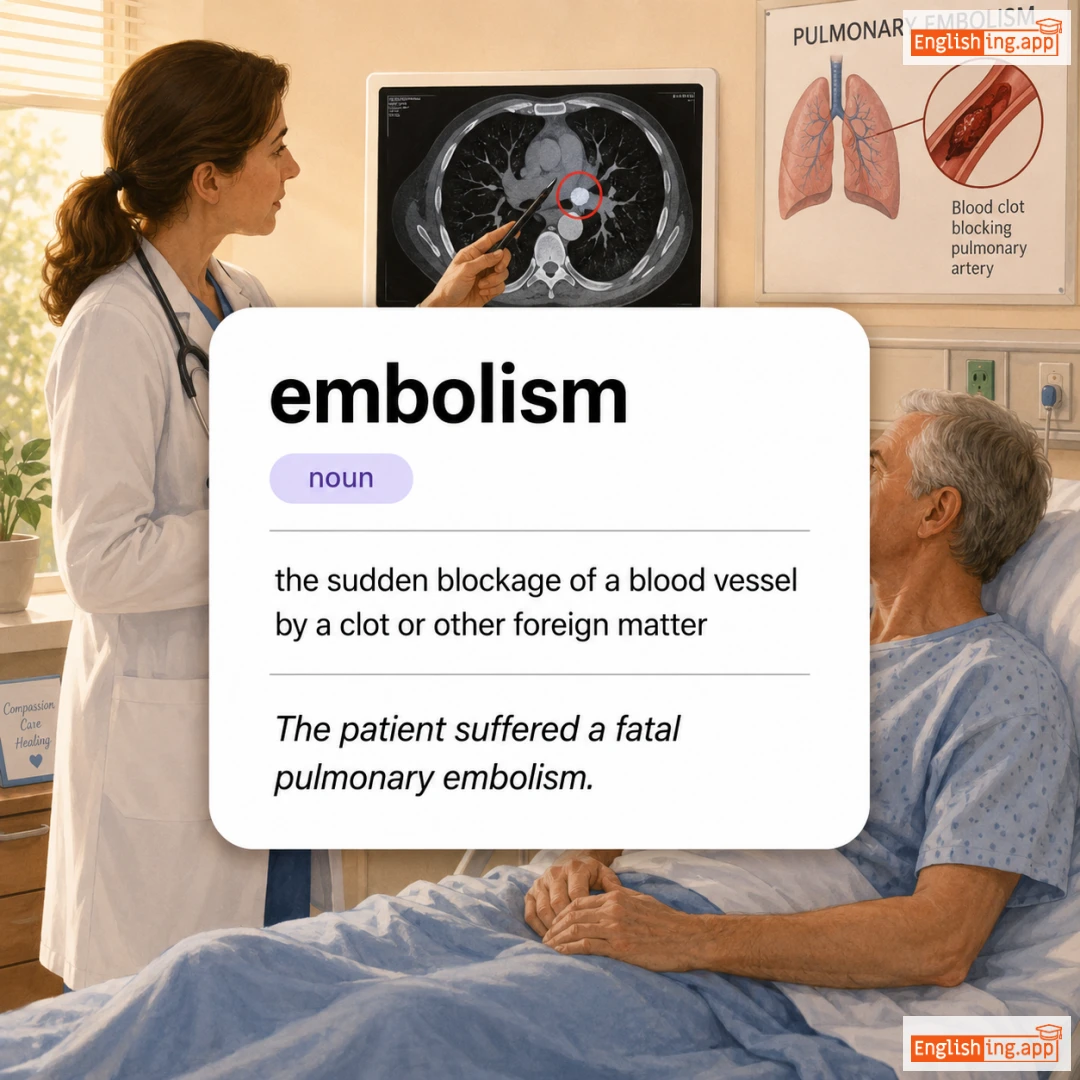 embolism definition card — visual illustration of the meaning