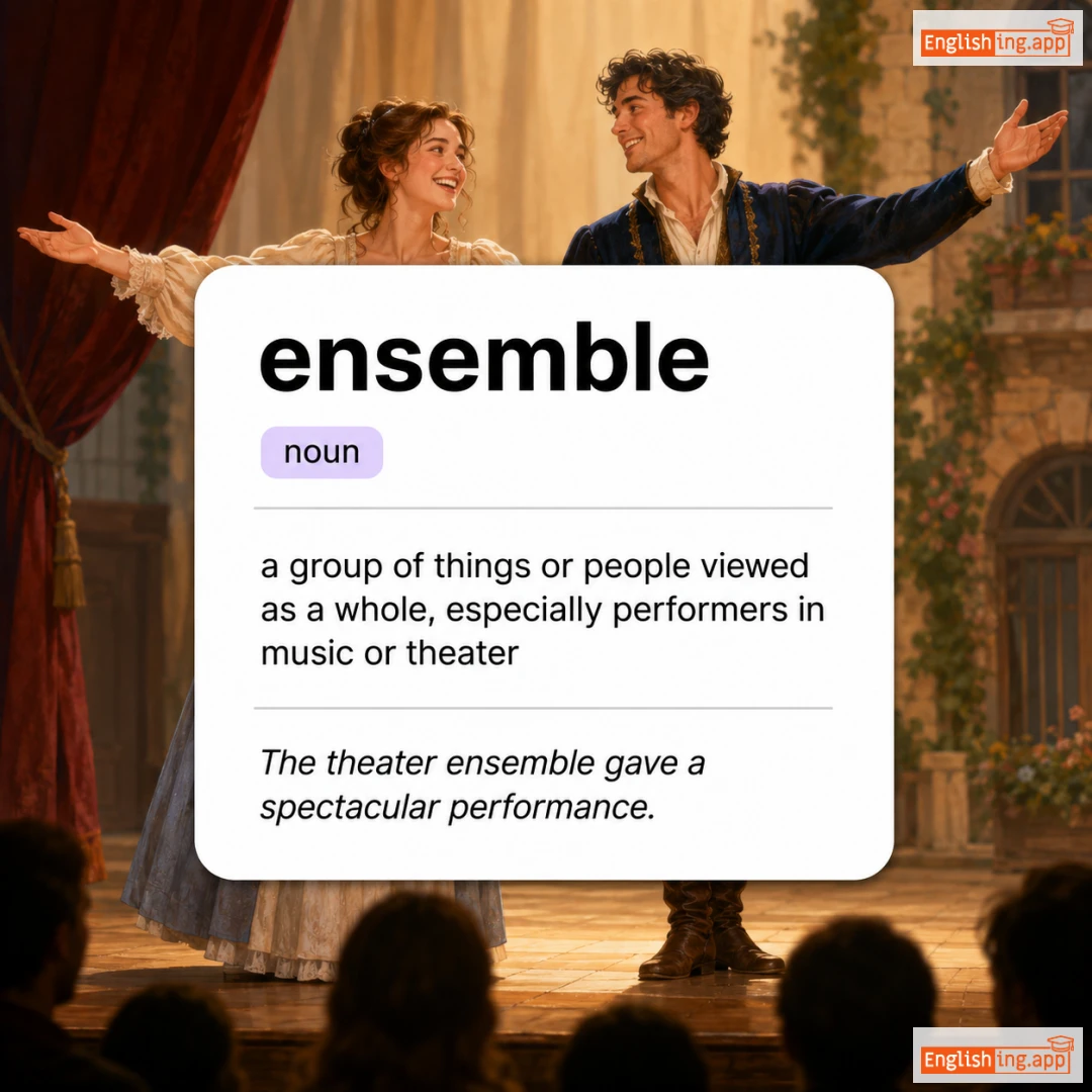 ensemble definition card — visual illustration of the meaning