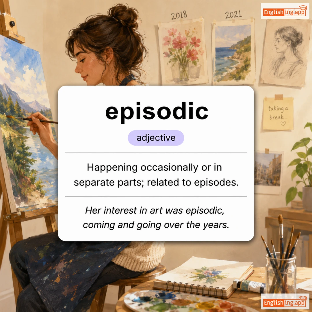 episodic definition card — visual illustration of the meaning