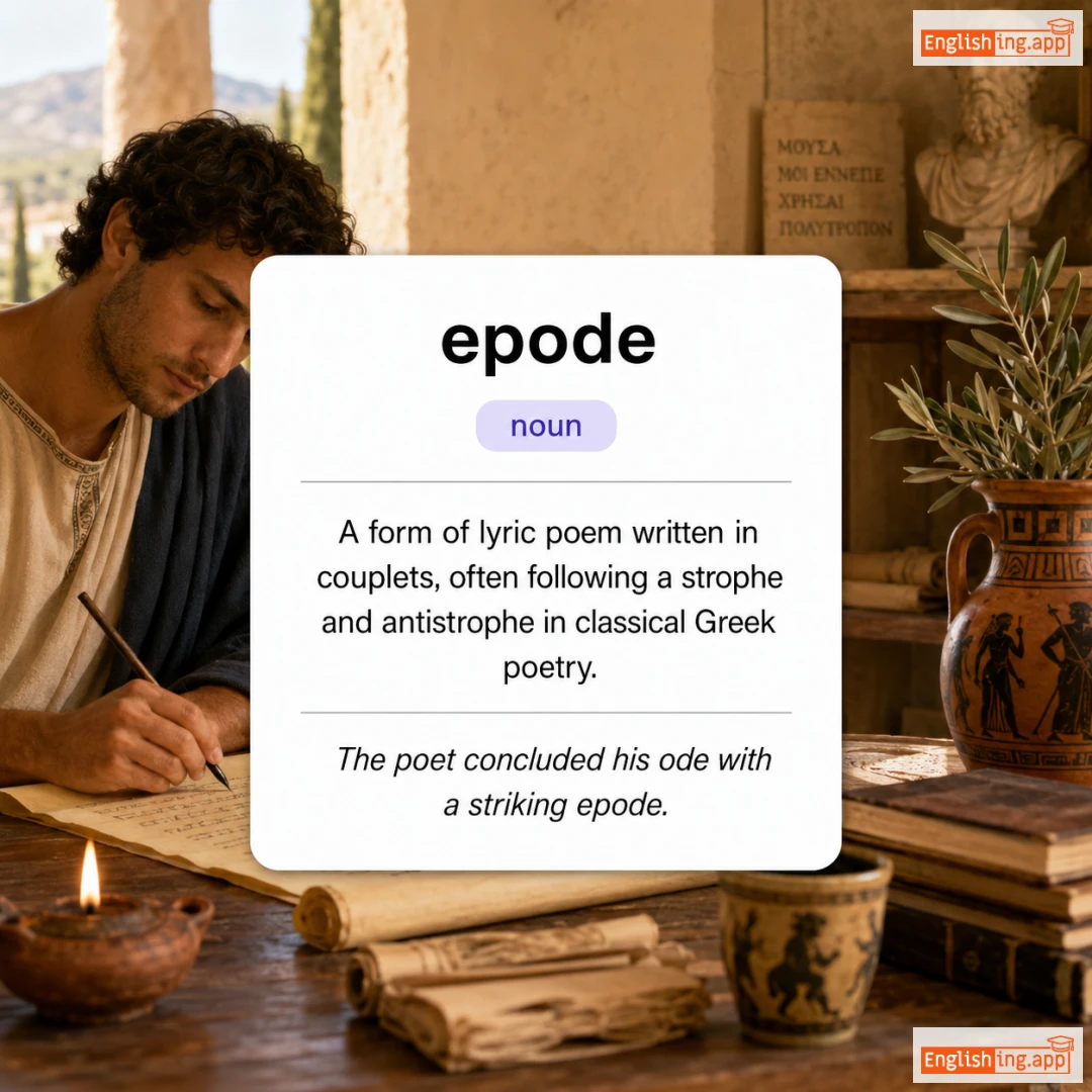 epode definition card — visual illustration of the meaning