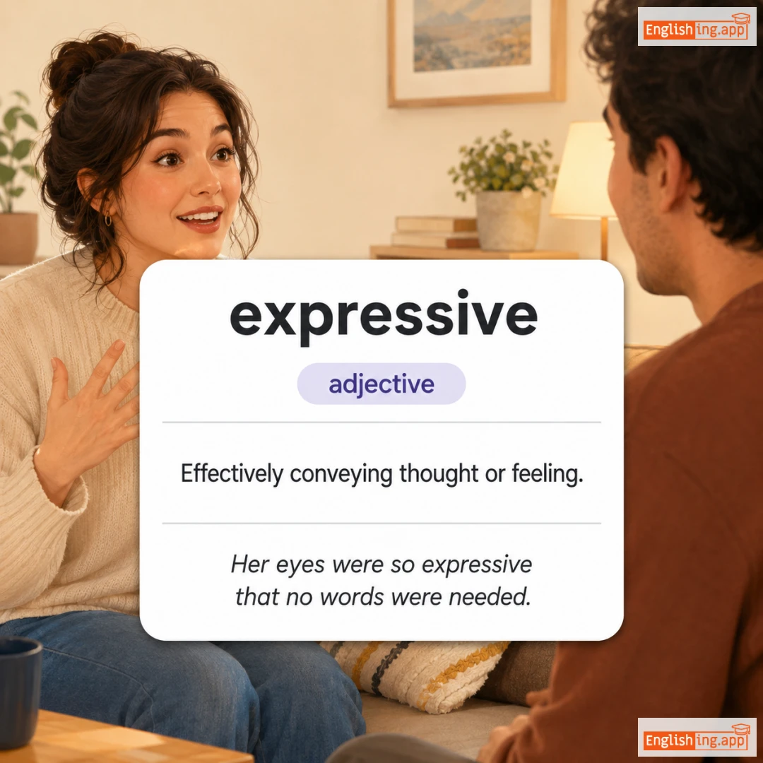 expressive definition card — visual illustration of the meaning