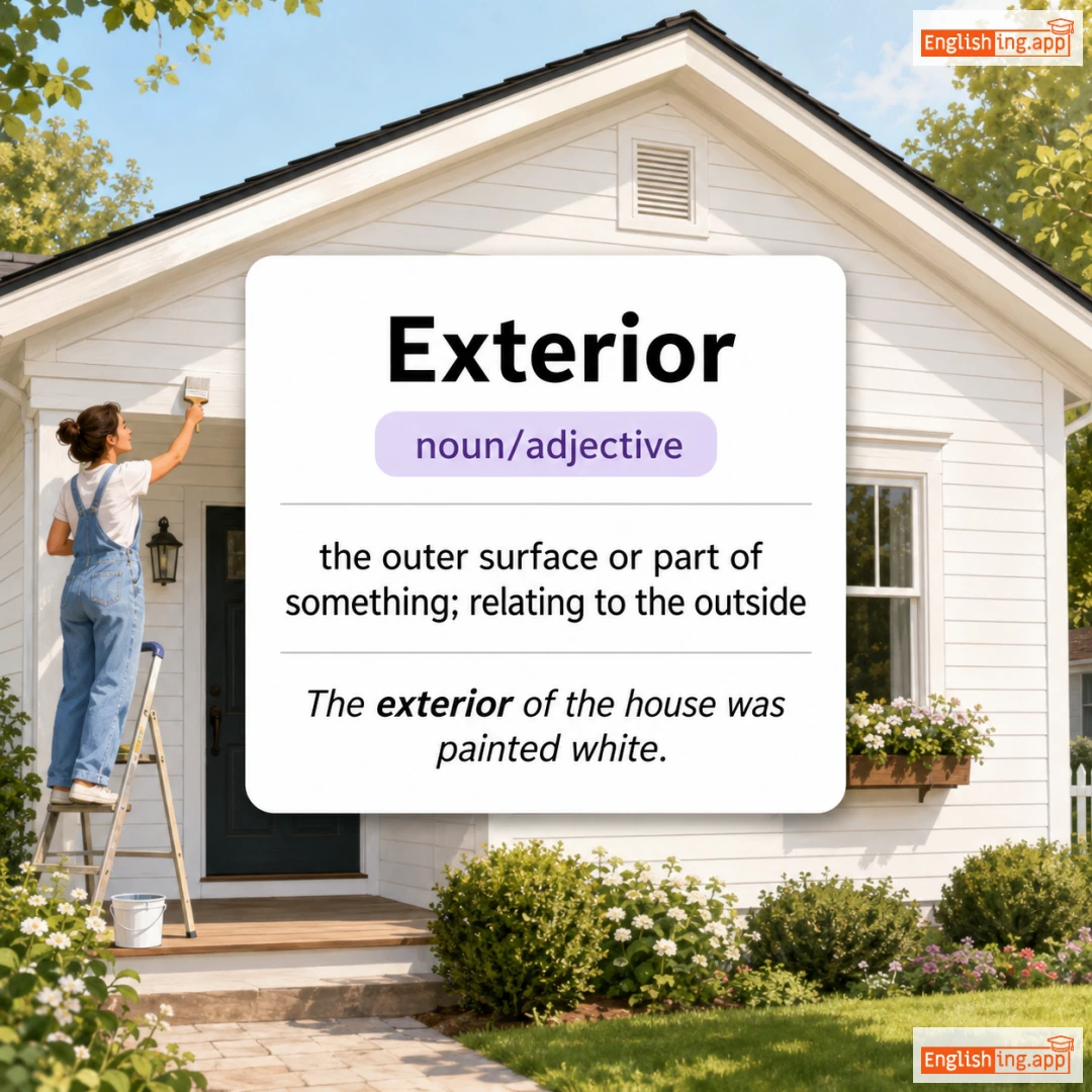 Exterior definition card — visual illustration of the meaning