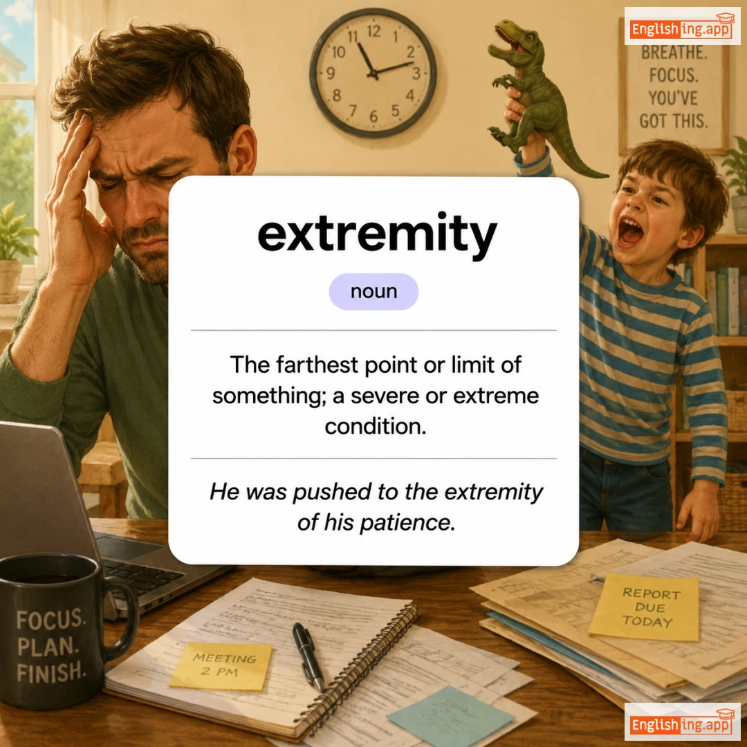 extremity definition card — visual illustration of the meaning