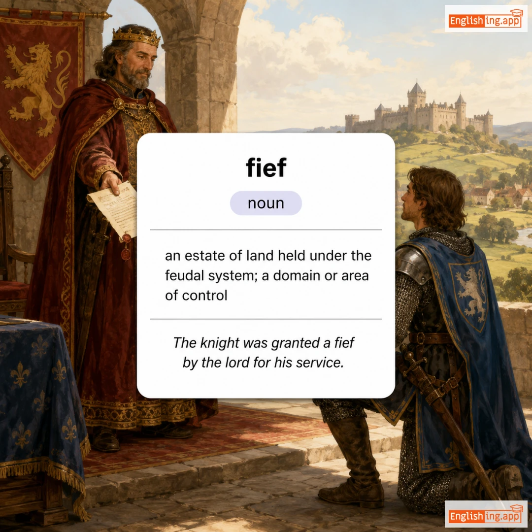 feudal definition card — visual illustration of the meaning