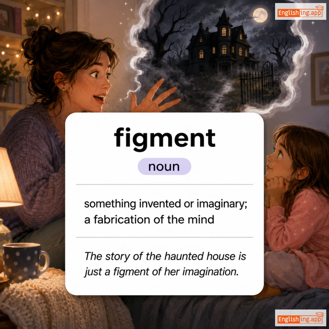 figment definition card — visual illustration of the meaning