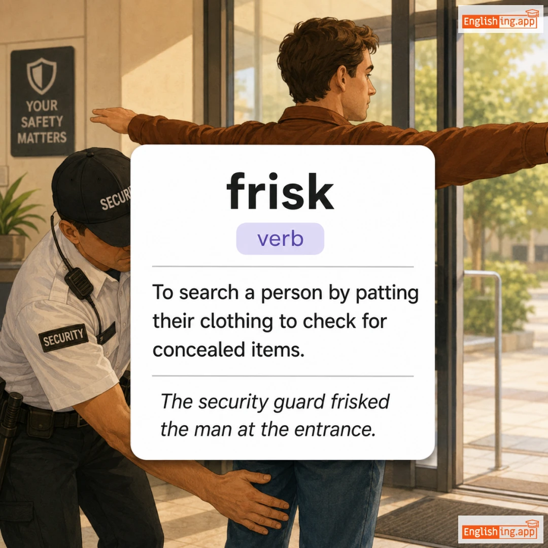 frisk definition card — visual illustration of the meaning