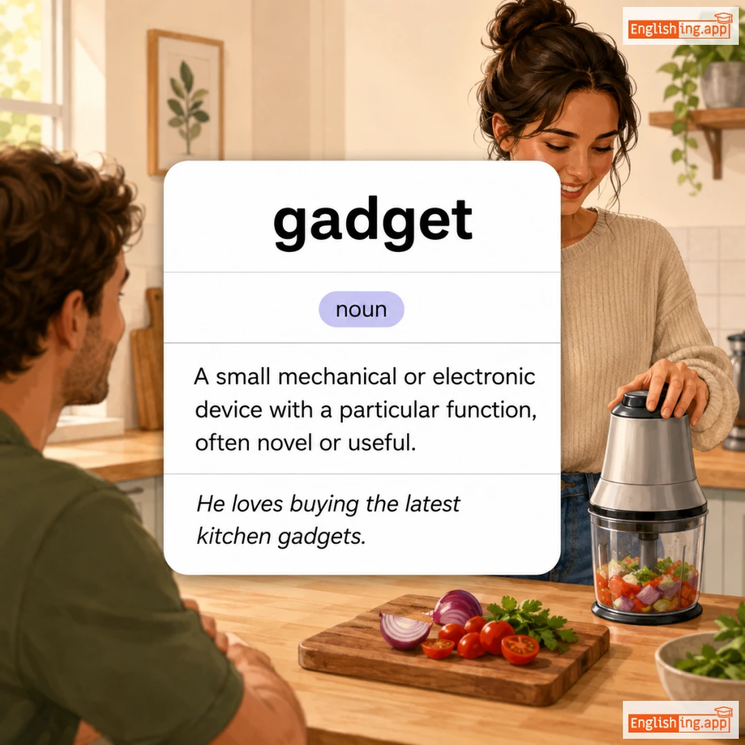 gadget definition card — visual illustration of the meaning