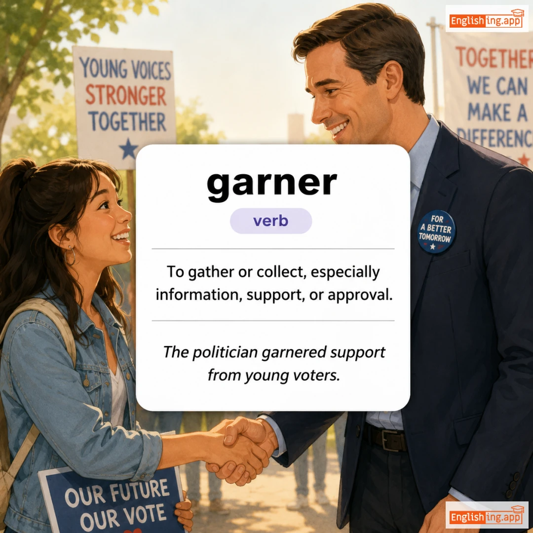 garner definition card — visual illustration of the meaning