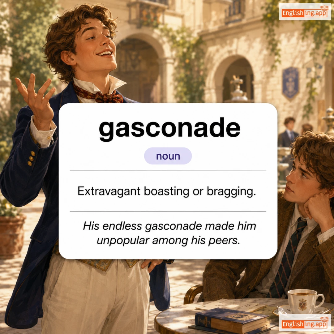 gasconade definition card — visual illustration of the meaning