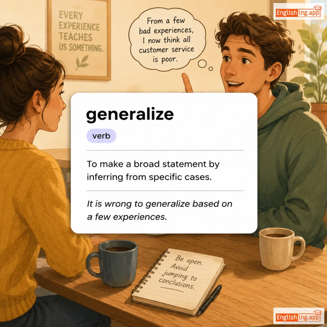 generalize definition card — visual illustration of the meaning