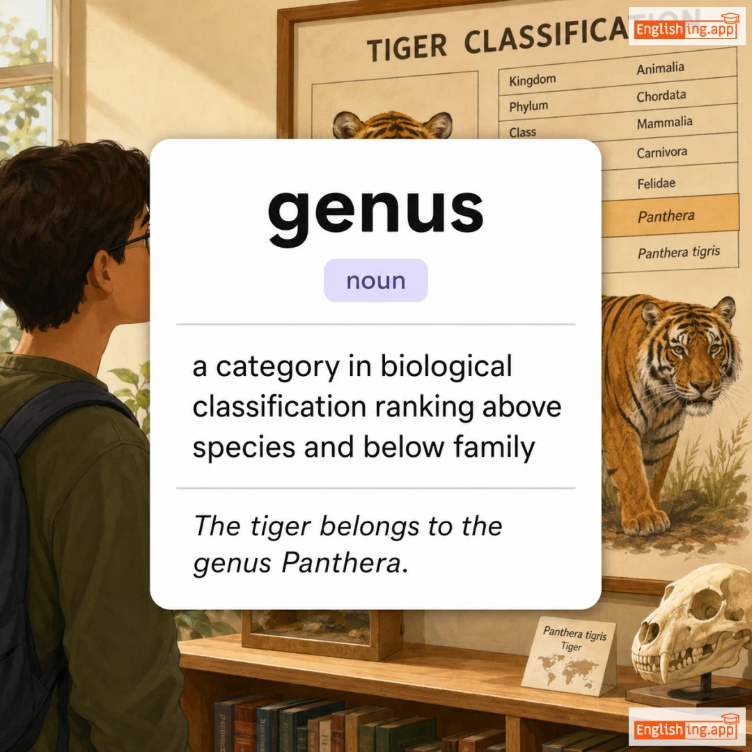 genus definition card — visual illustration of the meaning