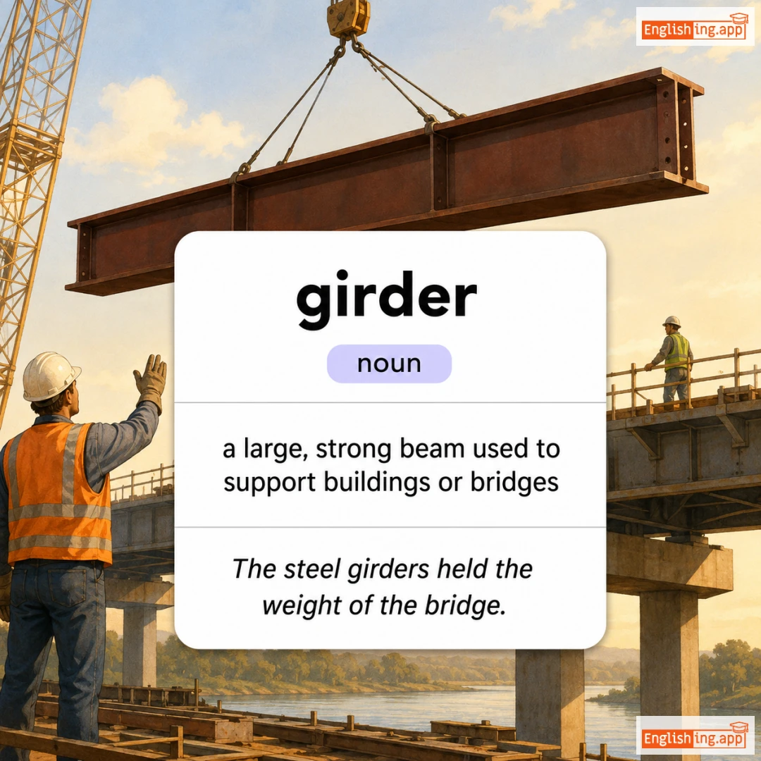 girder definition card — visual illustration of the meaning