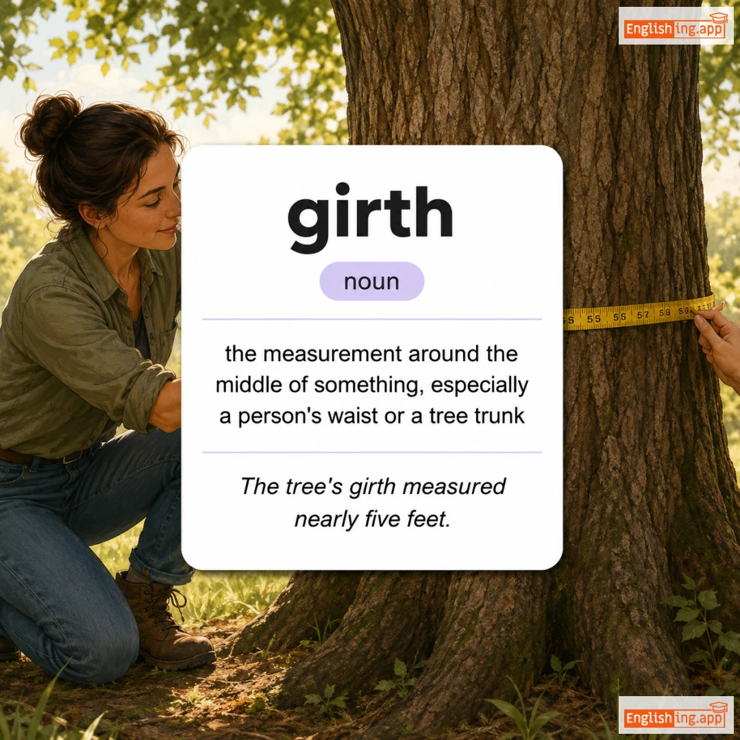 girth definition card — visual illustration of the meaning