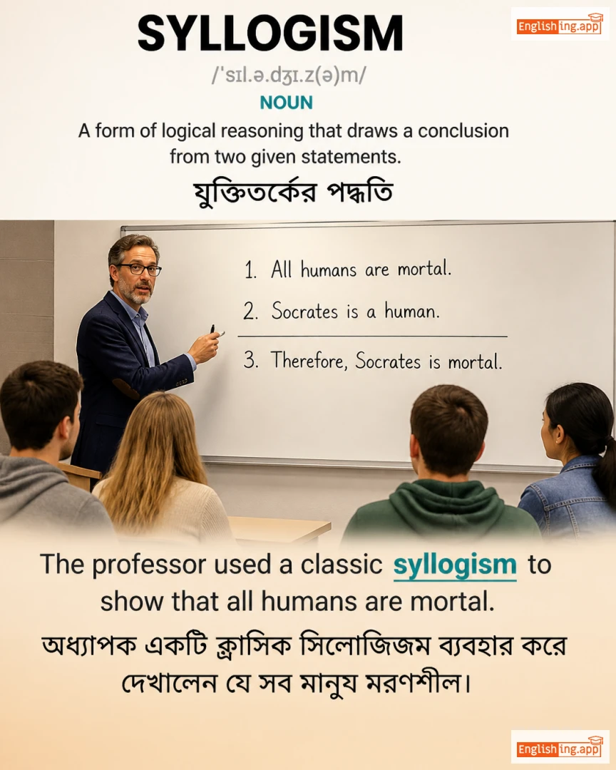 Syllogism: English vocabulary meaning and example